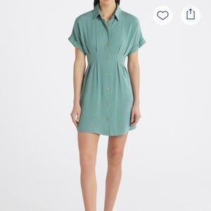Salinas Short Sleeve Collared Shirt Dress